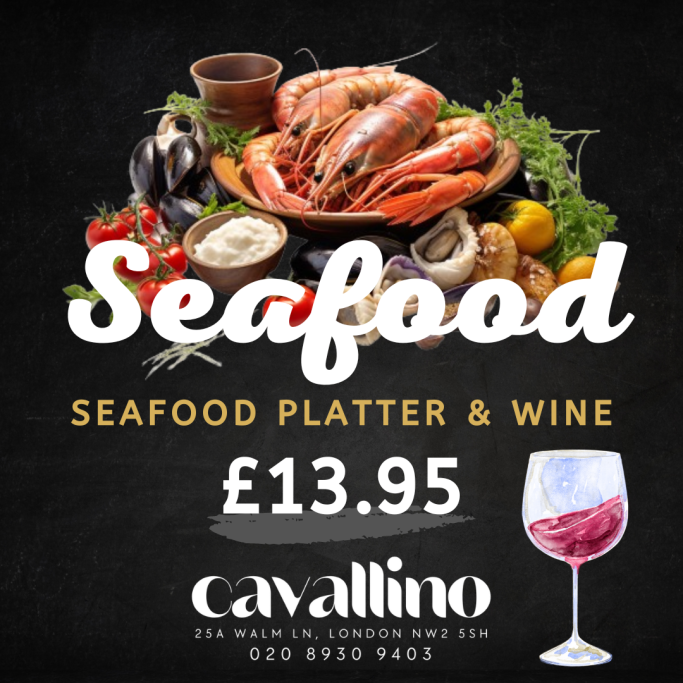 seafood and wine offer