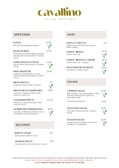 Starters, Salad, Seconde